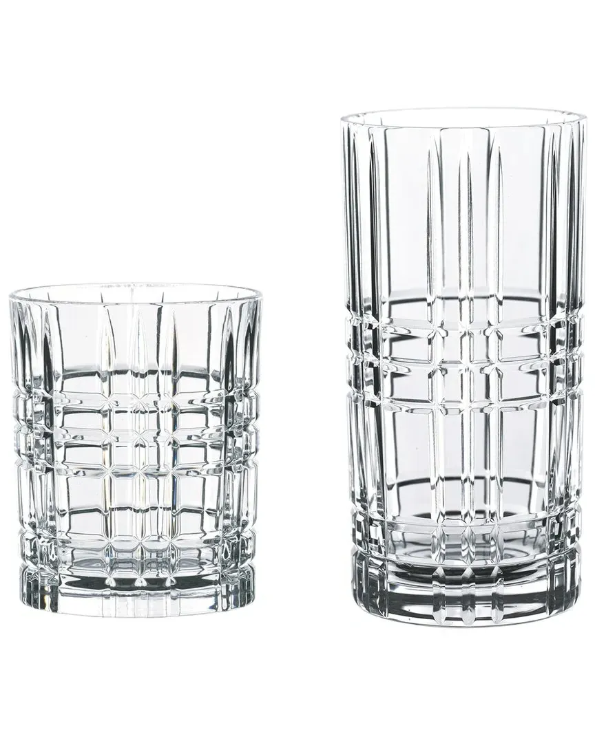 Highland Square 12pc Tumbler Set - Clear, Crystal