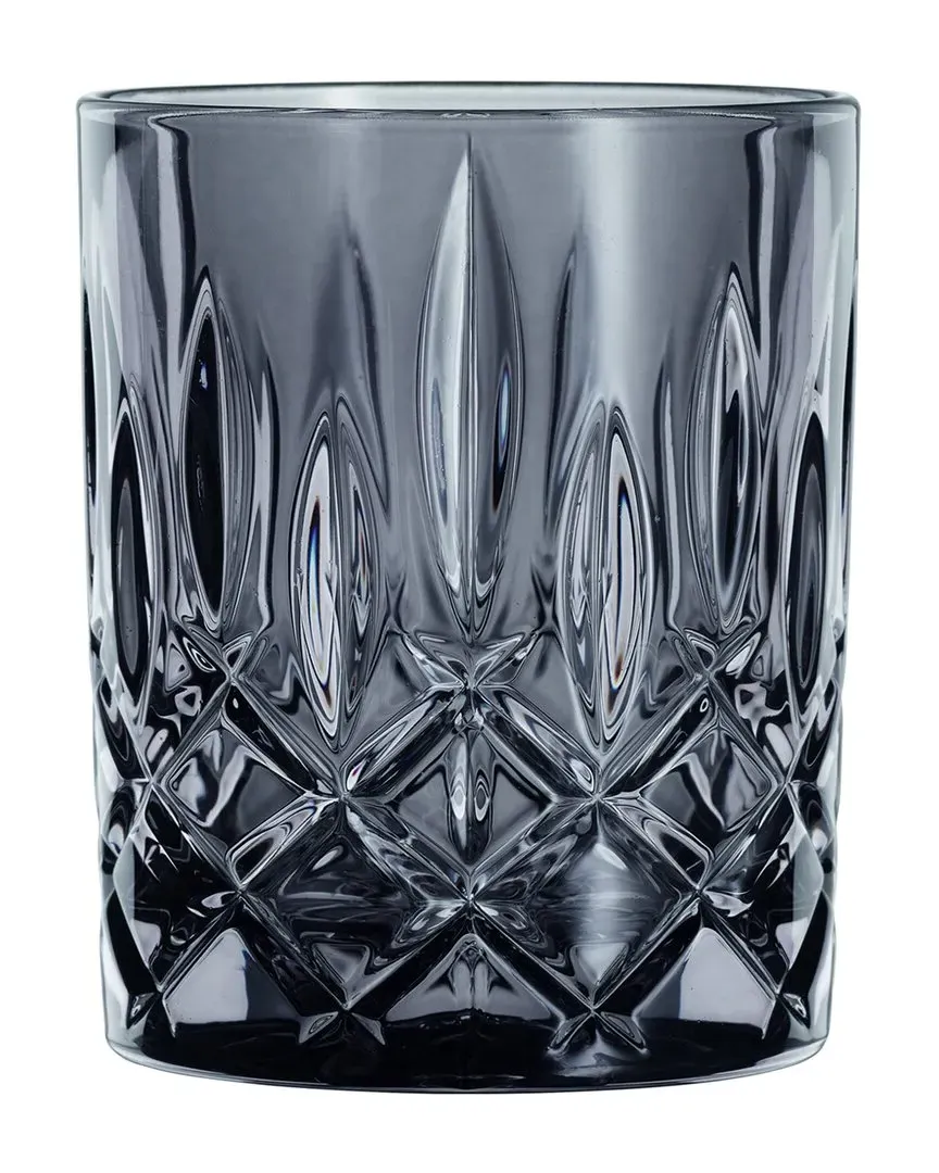 Noblesse 2pc Whisky Tumbler Set - Grey, Crystal