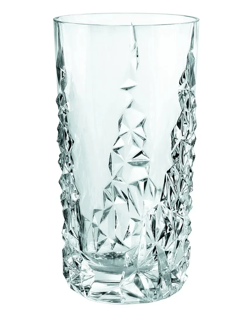 Sculpture 4-Piece Longdrink Glass Set - Clear, Crystal image