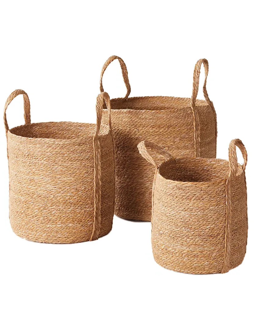 Round Basket Set - Natural, Seagrass image