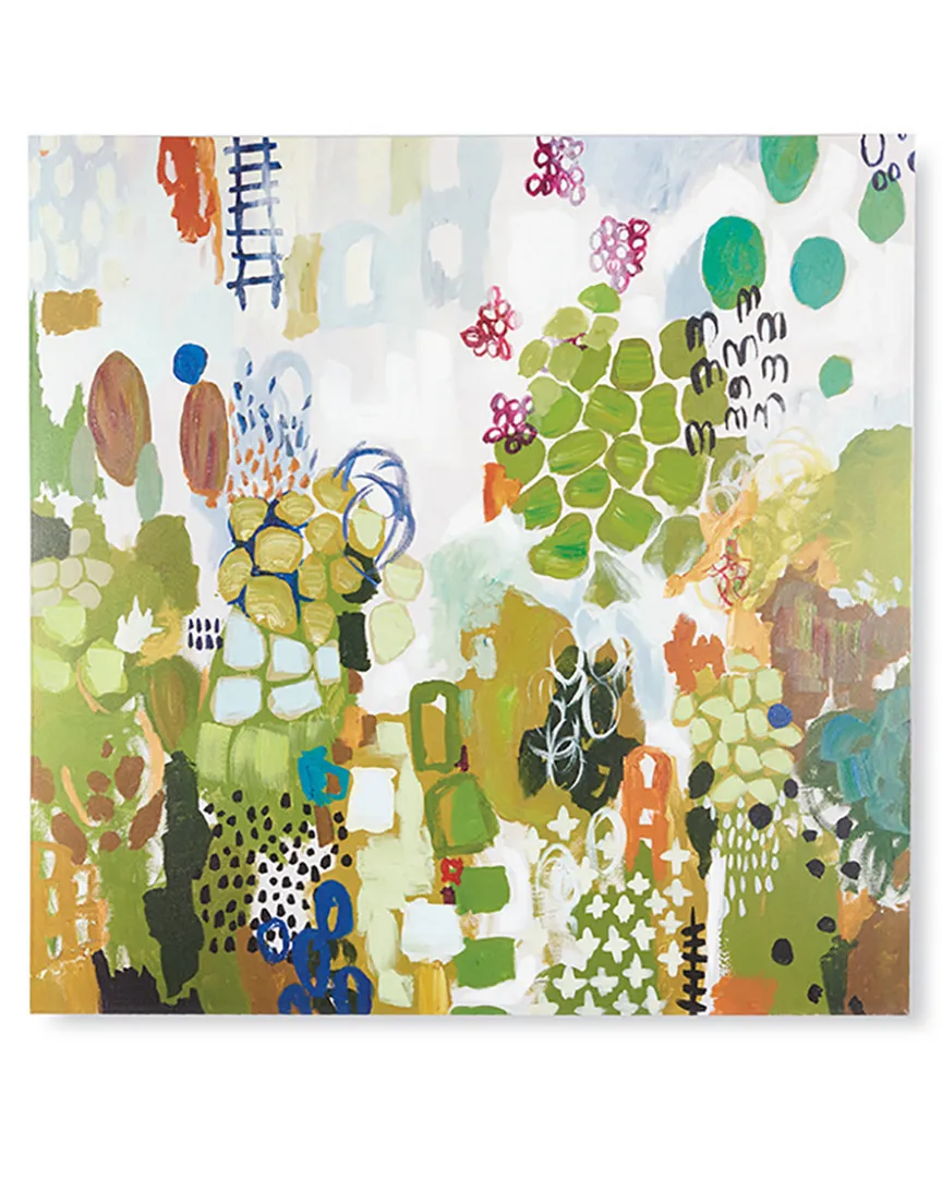 Shangri La Hand-Embellished Giclee Wall Art - Multi-Color image