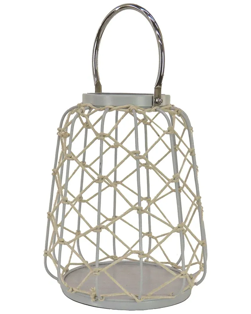 12in Candle Lantern - Gray, Steel