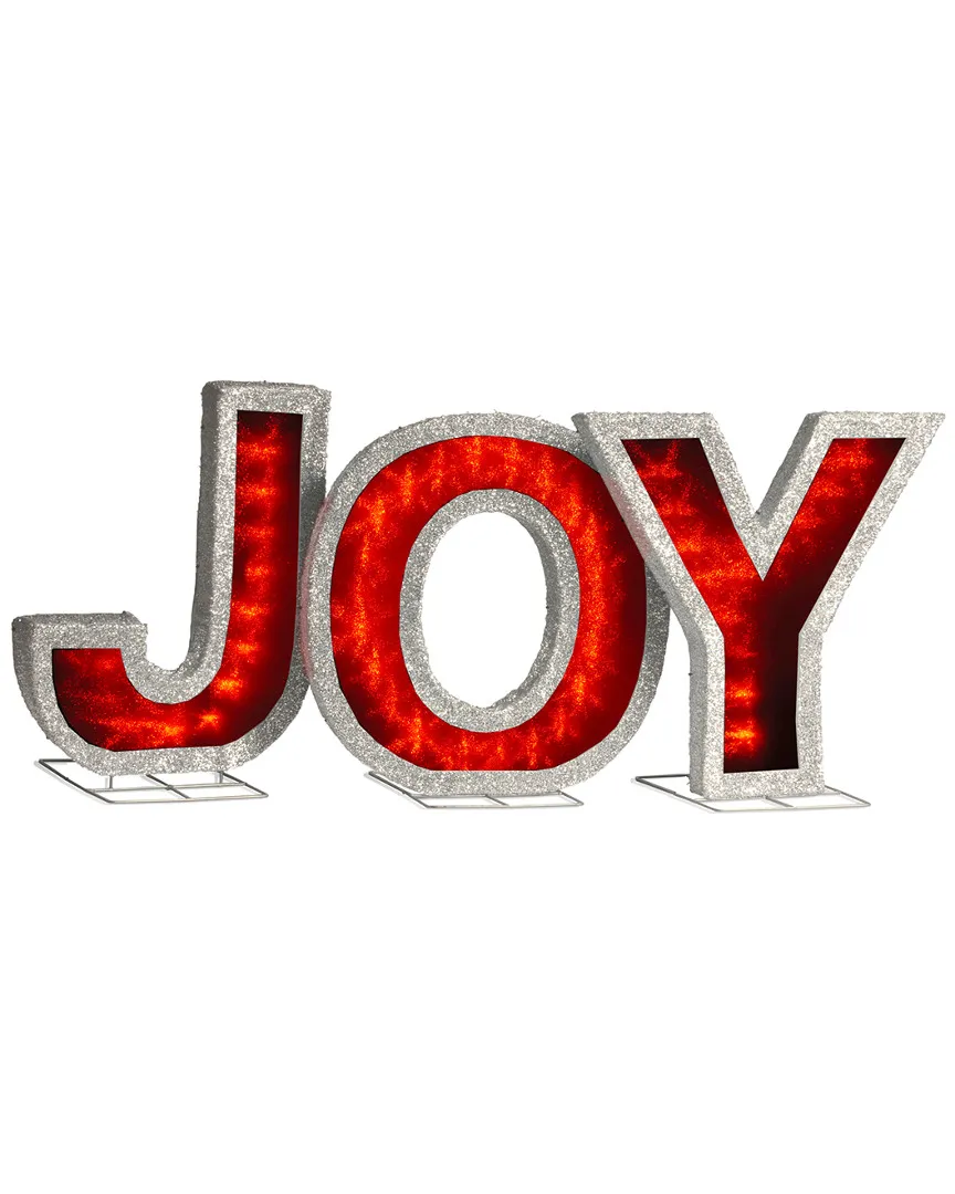 18.5" JOY Sign - Red, Silver image