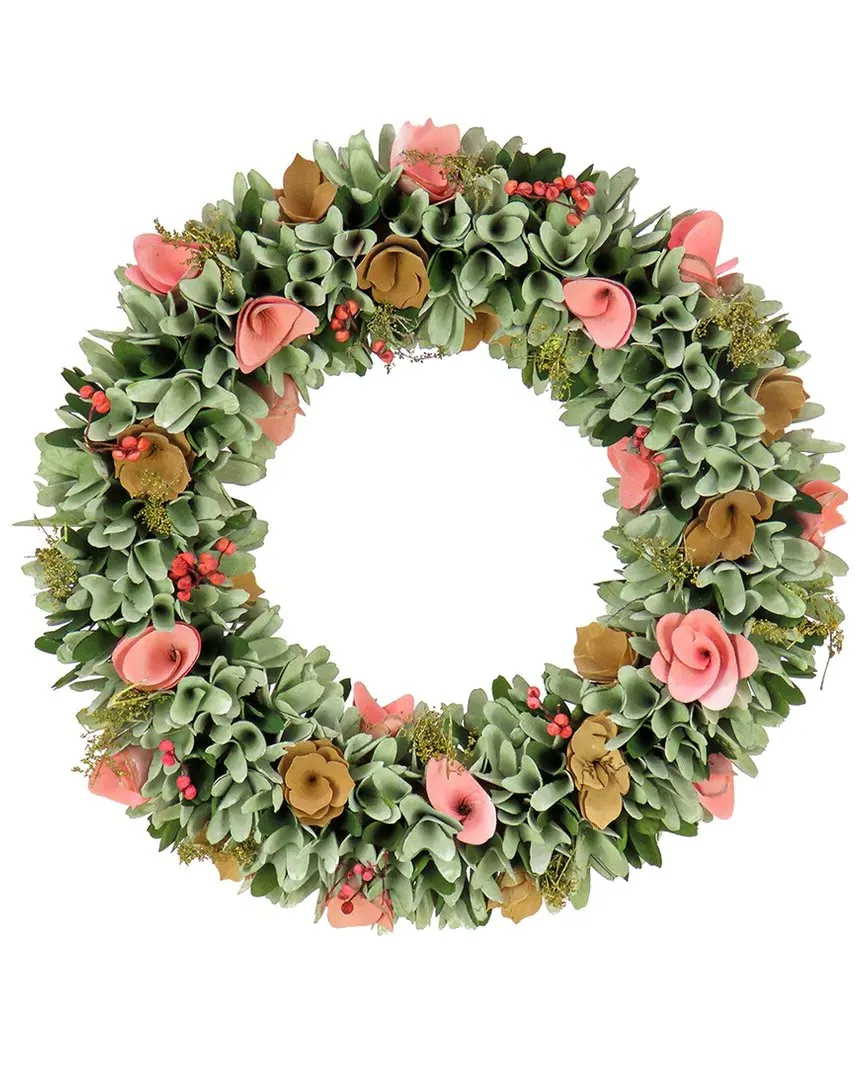 18In Spring Pastel Floral Wreath - Multi image