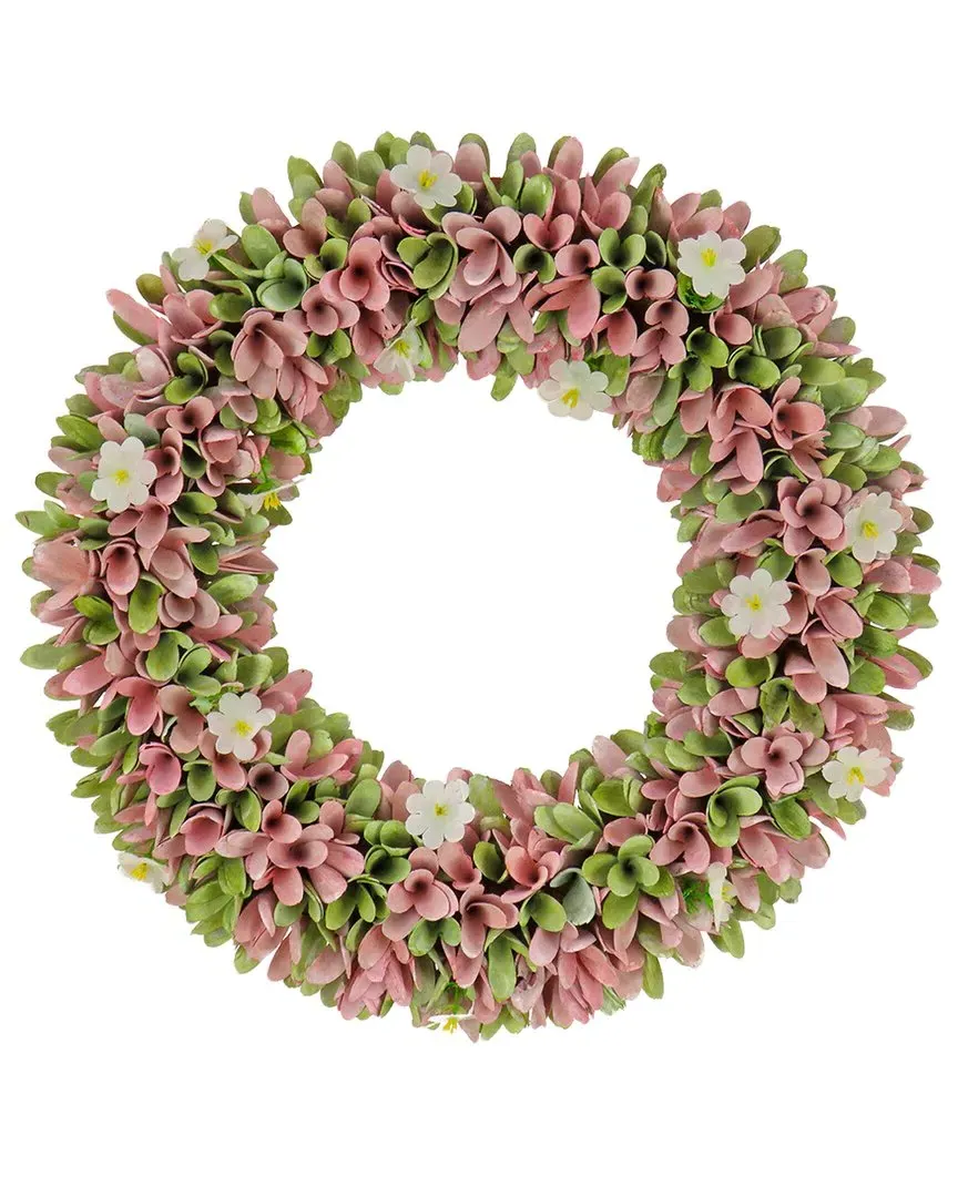 18In Spring Pink Floral Wreath image