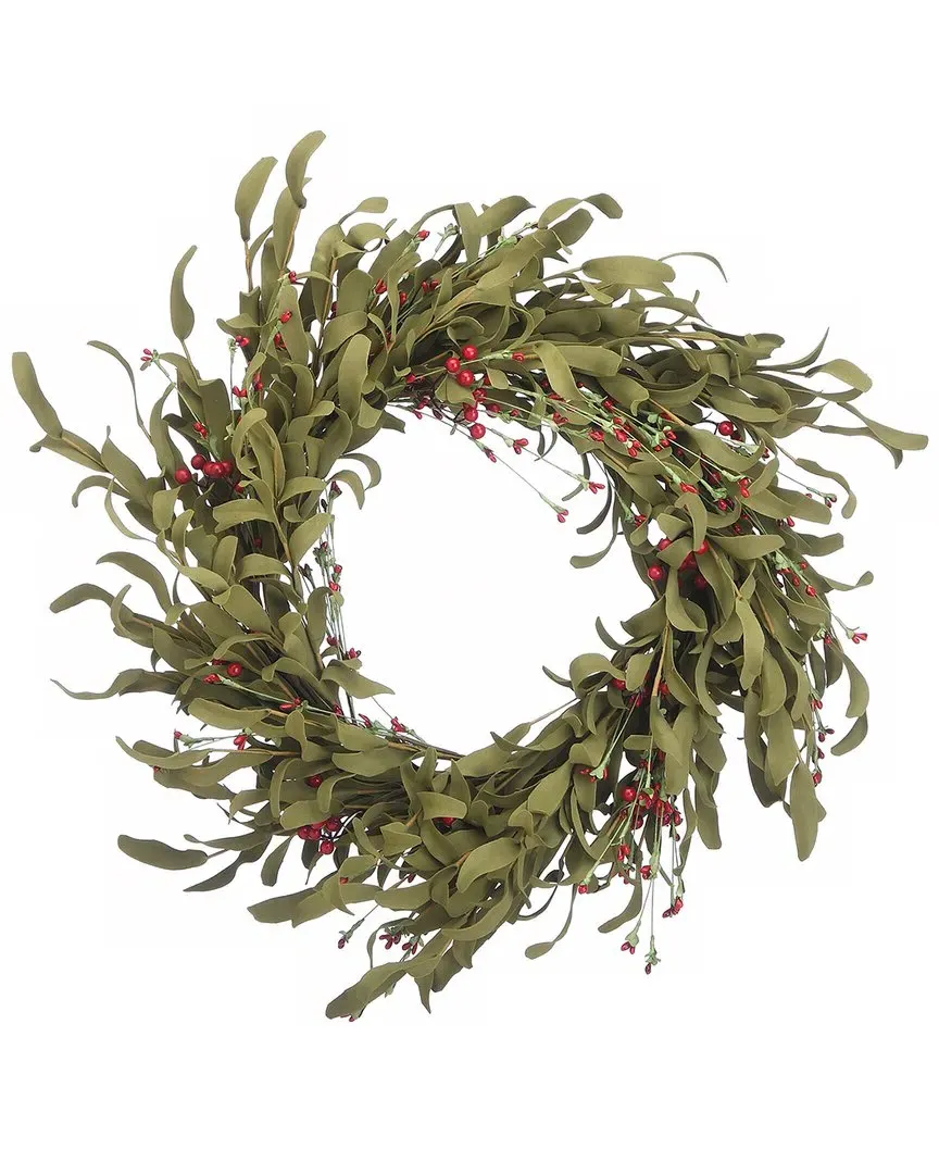 22 Inch Autumn Grass Wreath - Green