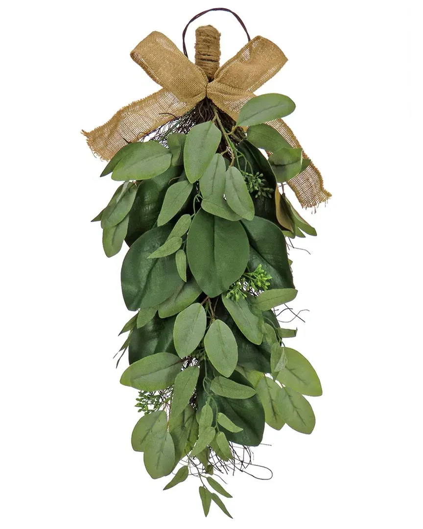 26In Eucalyptus And Magnolia Leaf Swag - Green image