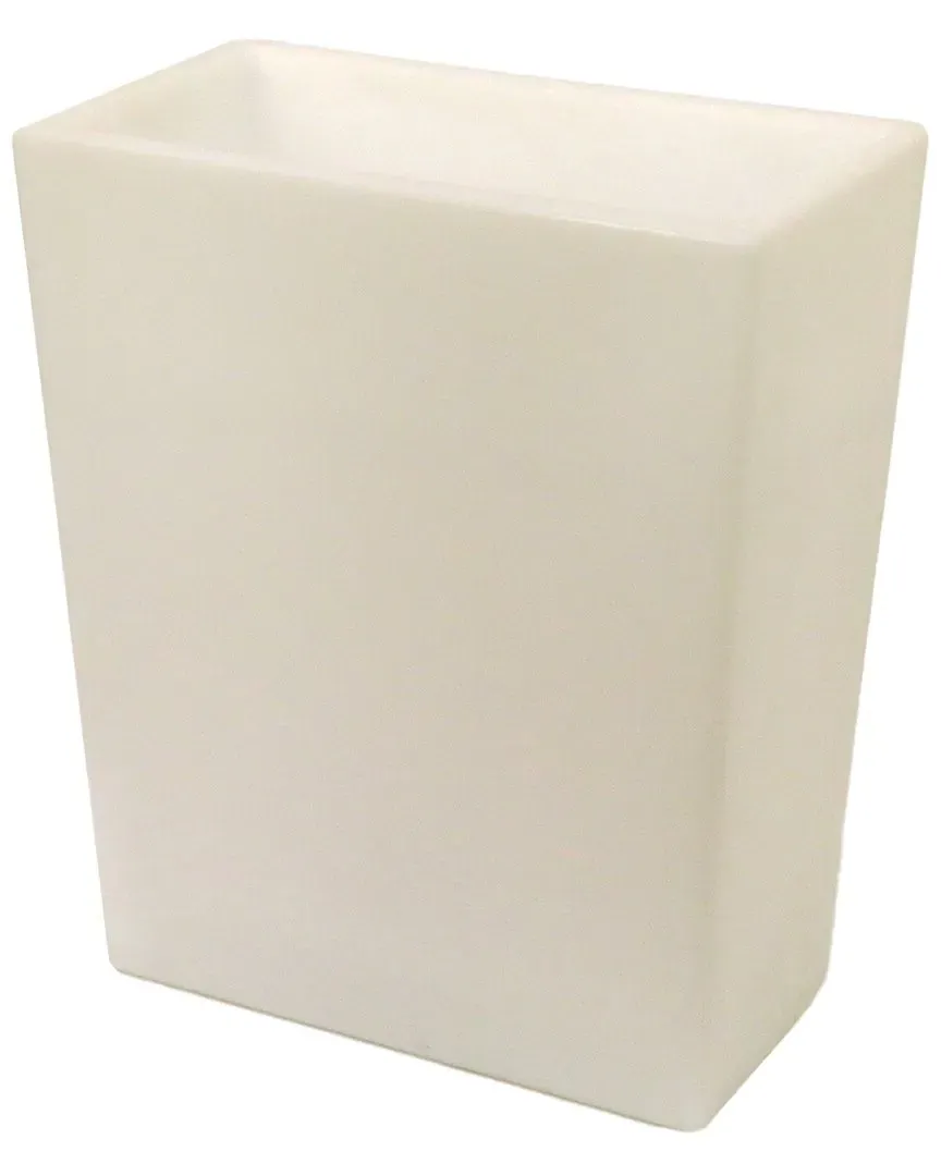 27in Flower Planter with LED Lights - White, Plastic image