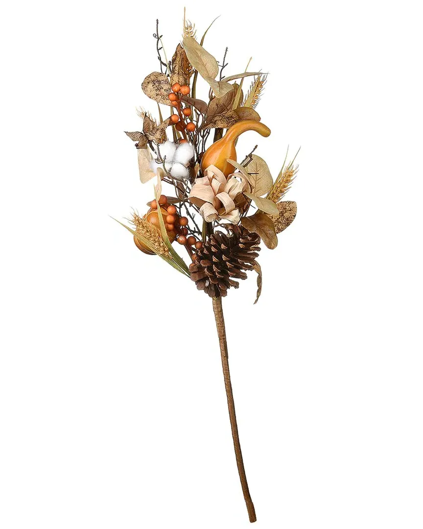 28 Autumn Pine Nut Spray Set of Two - Brown image