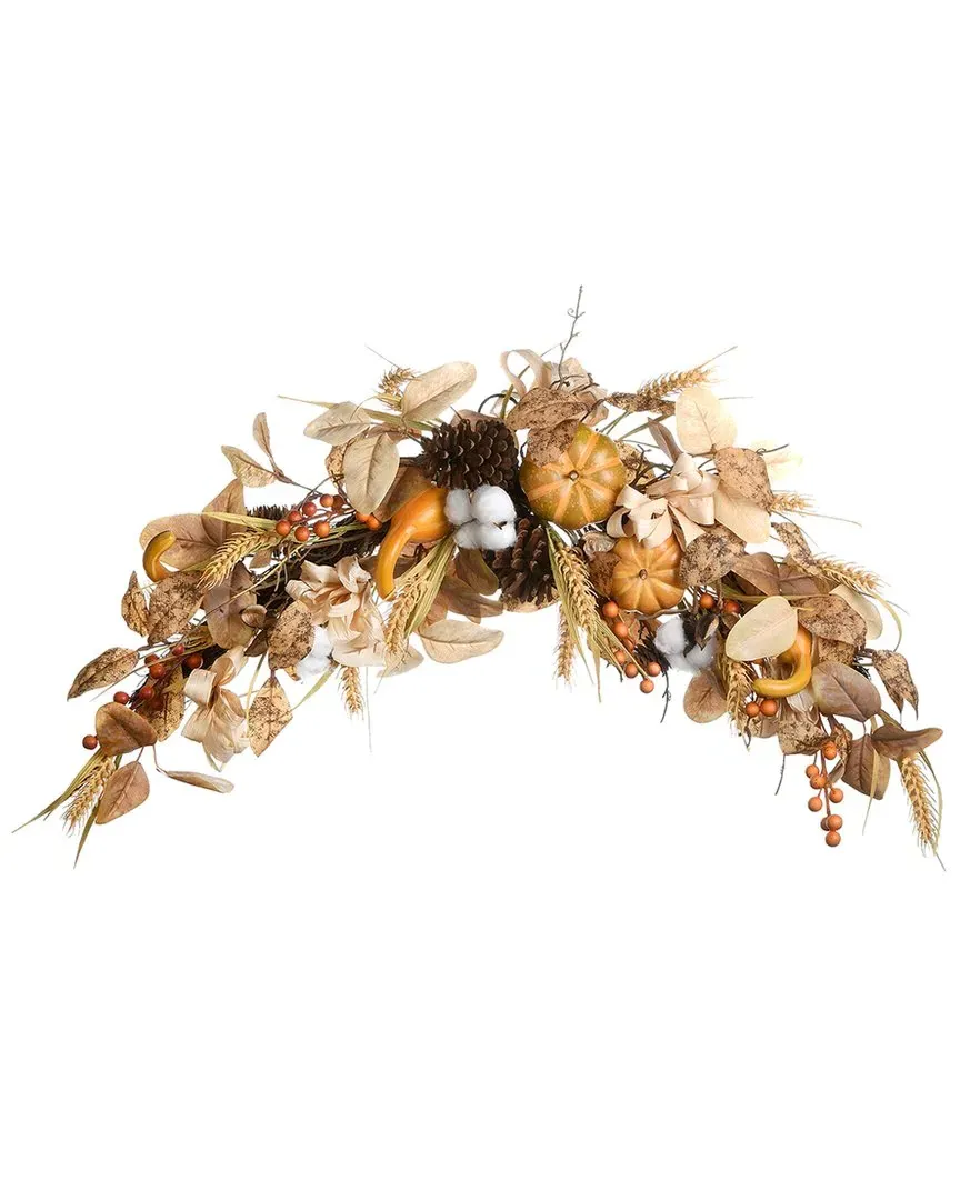 36 Autumn Pine Nut Swag - Brown