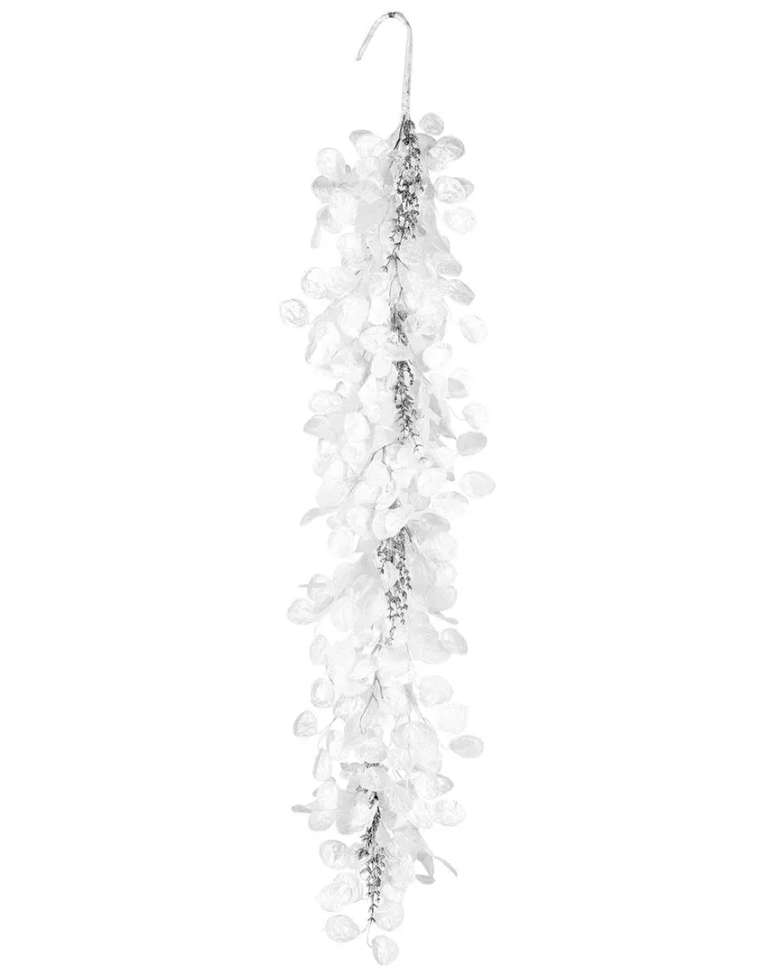 4ft Winter Frost Garland - White image