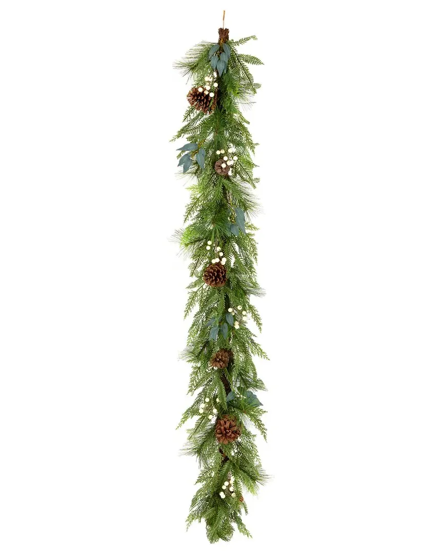 6ft Inspired By Nature Garland - Green, Rattan image