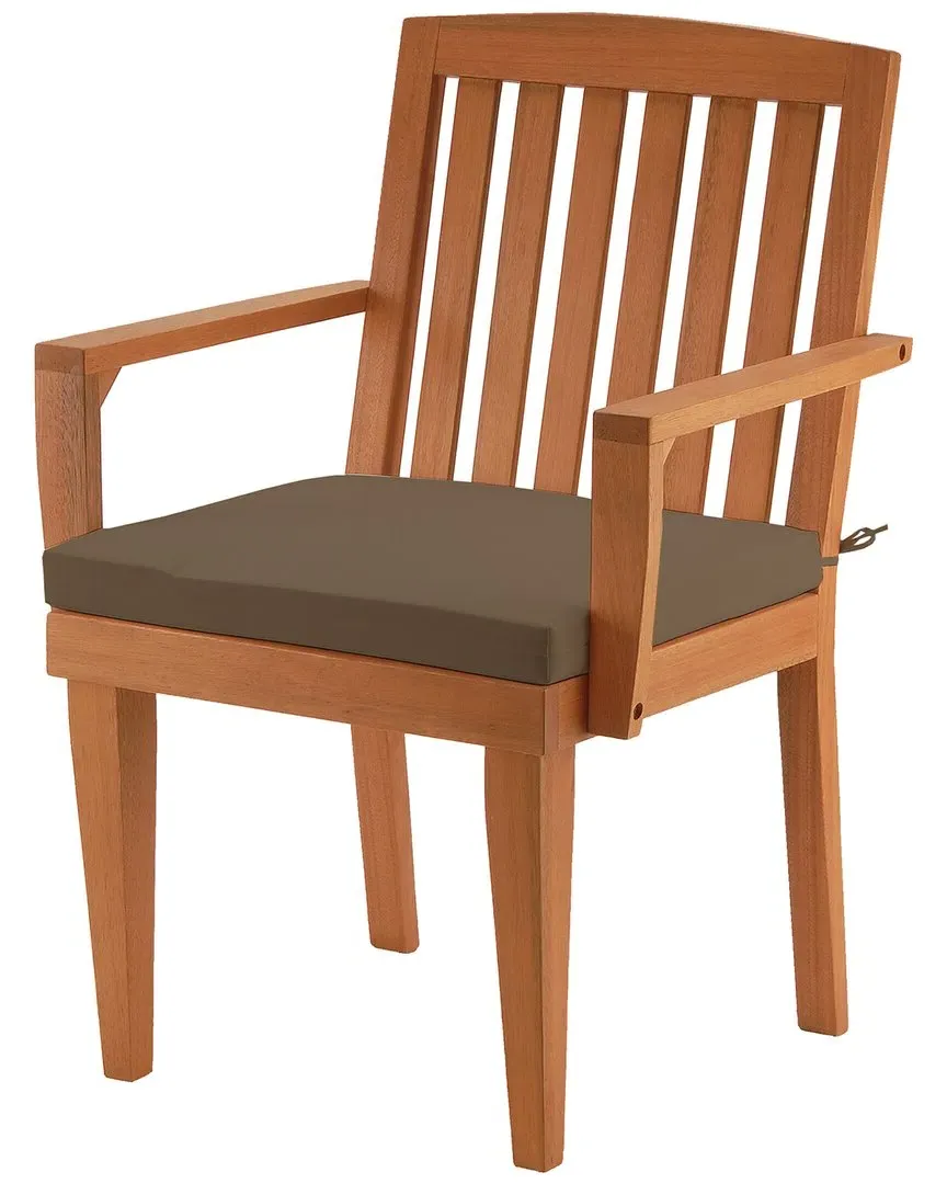 Eucalyptus Grandis Wood Dining Armchair - Natural image