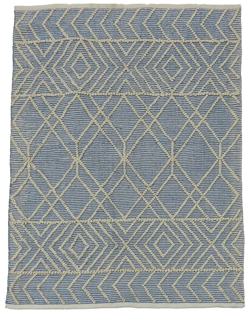Hand Woven Outdoor Rug - Blue, Polyester