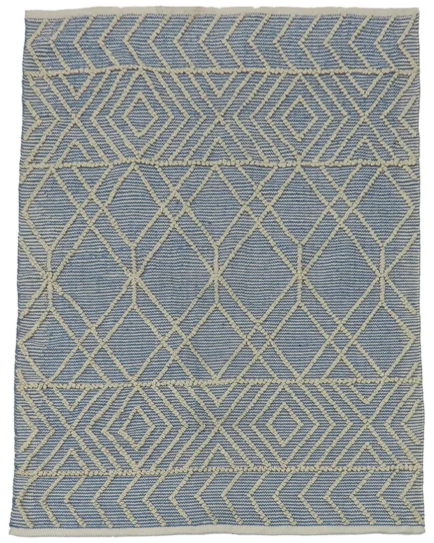Hand Woven Outdoor Rug - Blue, Polyester