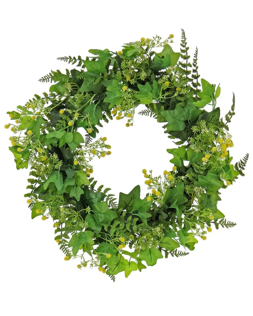 Ivy & Fern Spring Wreath - Green image