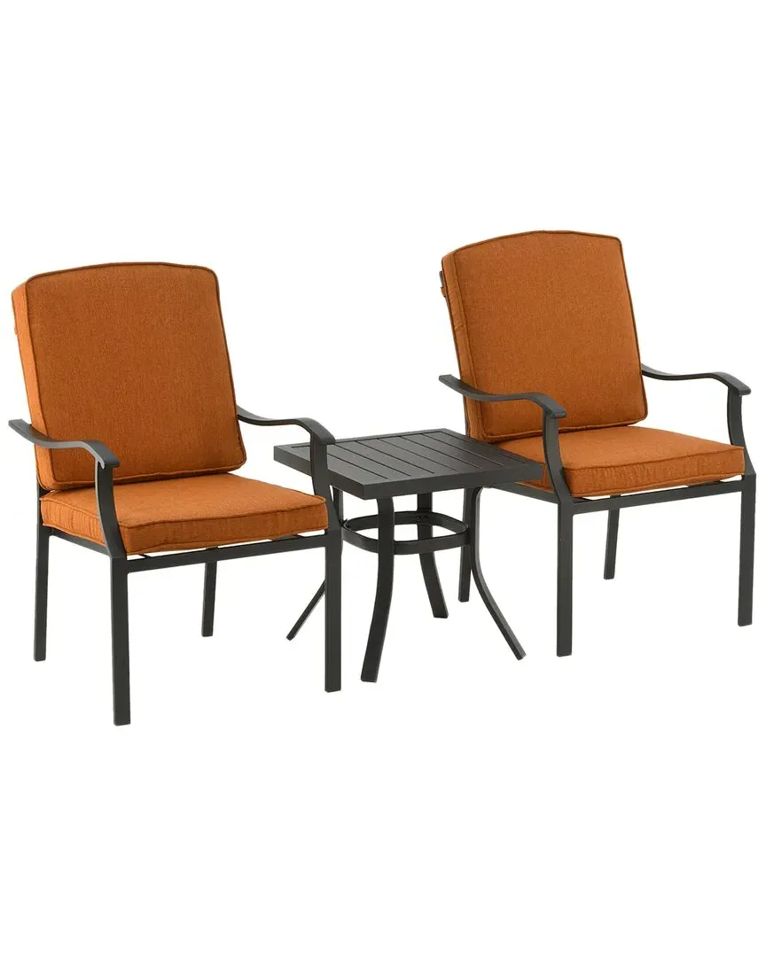 Laurel Lakes 3-Piece Club Set with Cushions - Red, Steel image