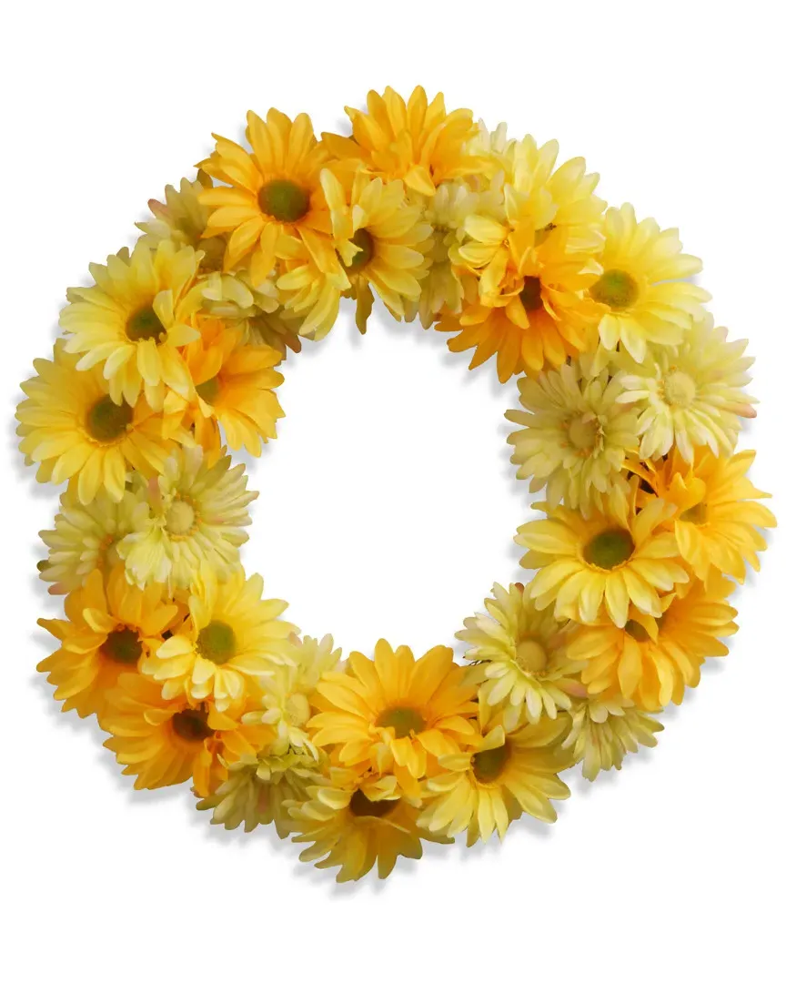 Master 19in Cosmos Wreath - Yellow image