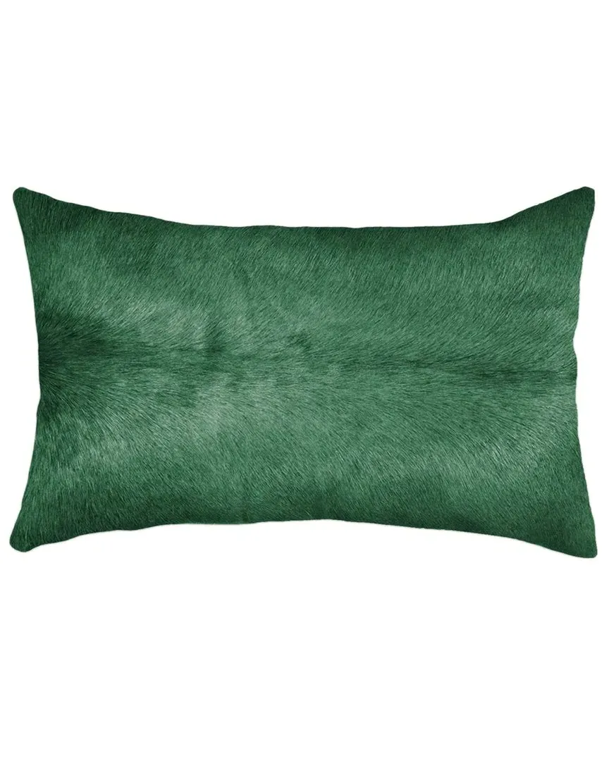 Torino Cowhide Pillow - Green