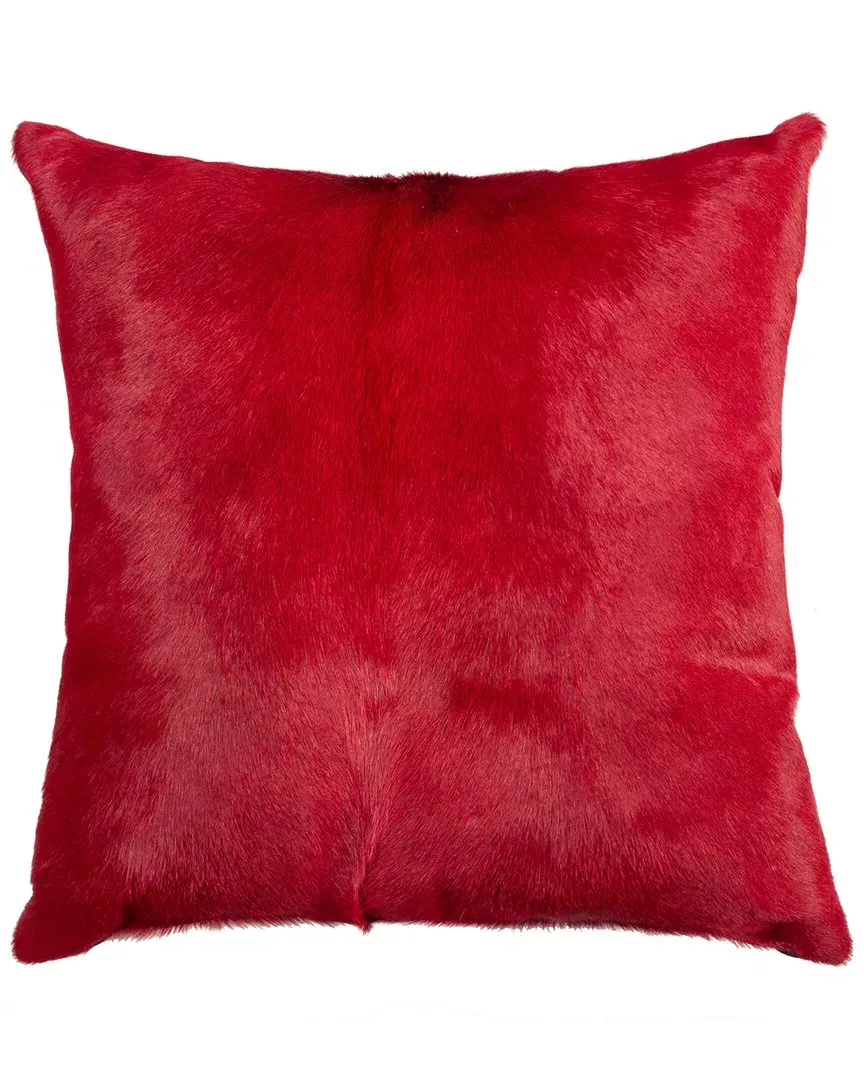 Torino Cowhide Pillow - Red