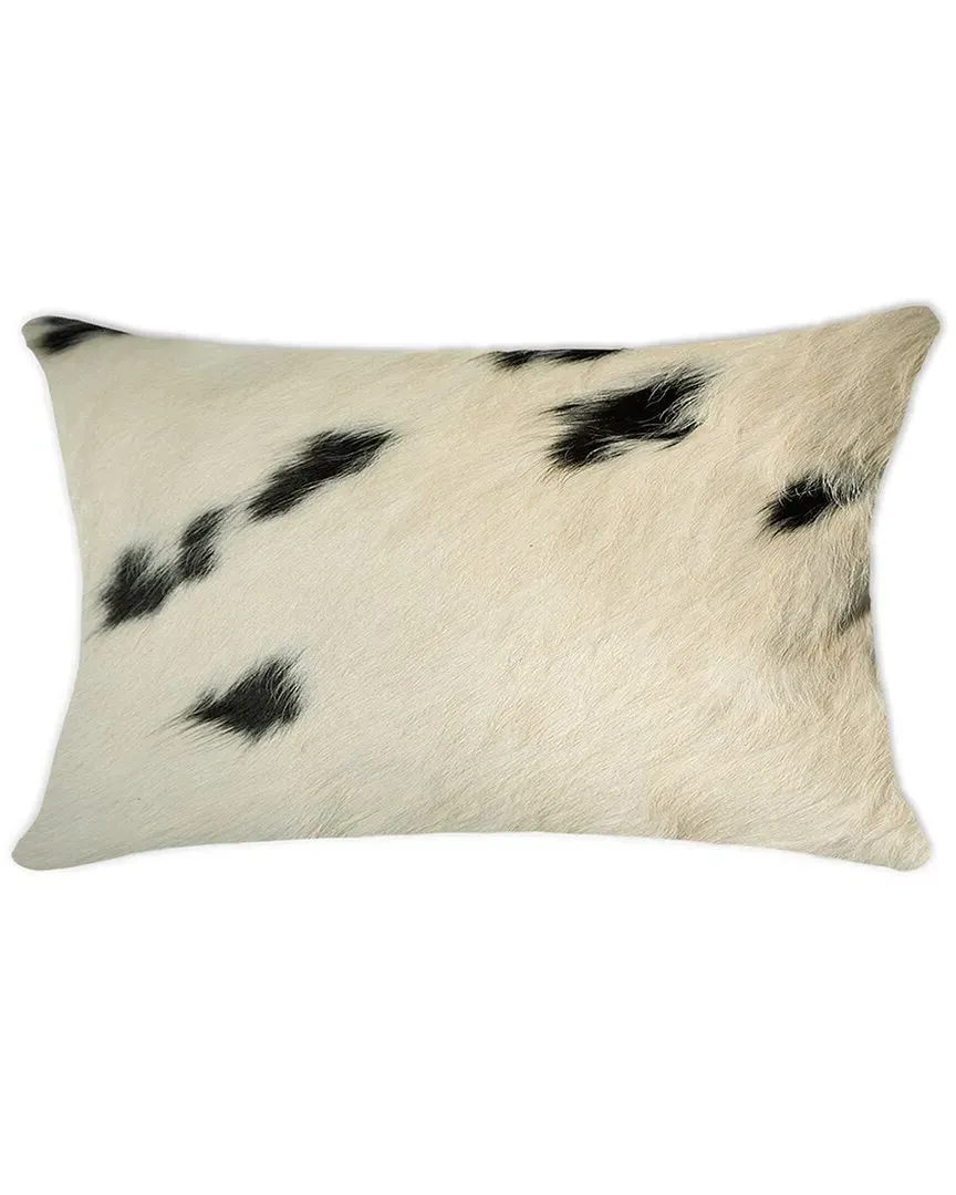 Torino Kobe Cowhide Pillow - White