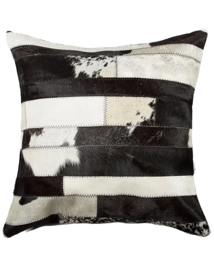 Torino Madrid Pillow - Black, Cowhide