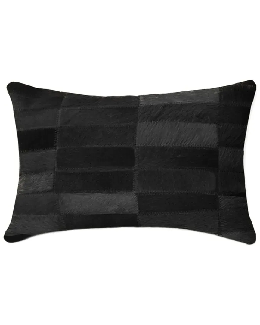 Torino Madrid Pillow - Black, Cowhide