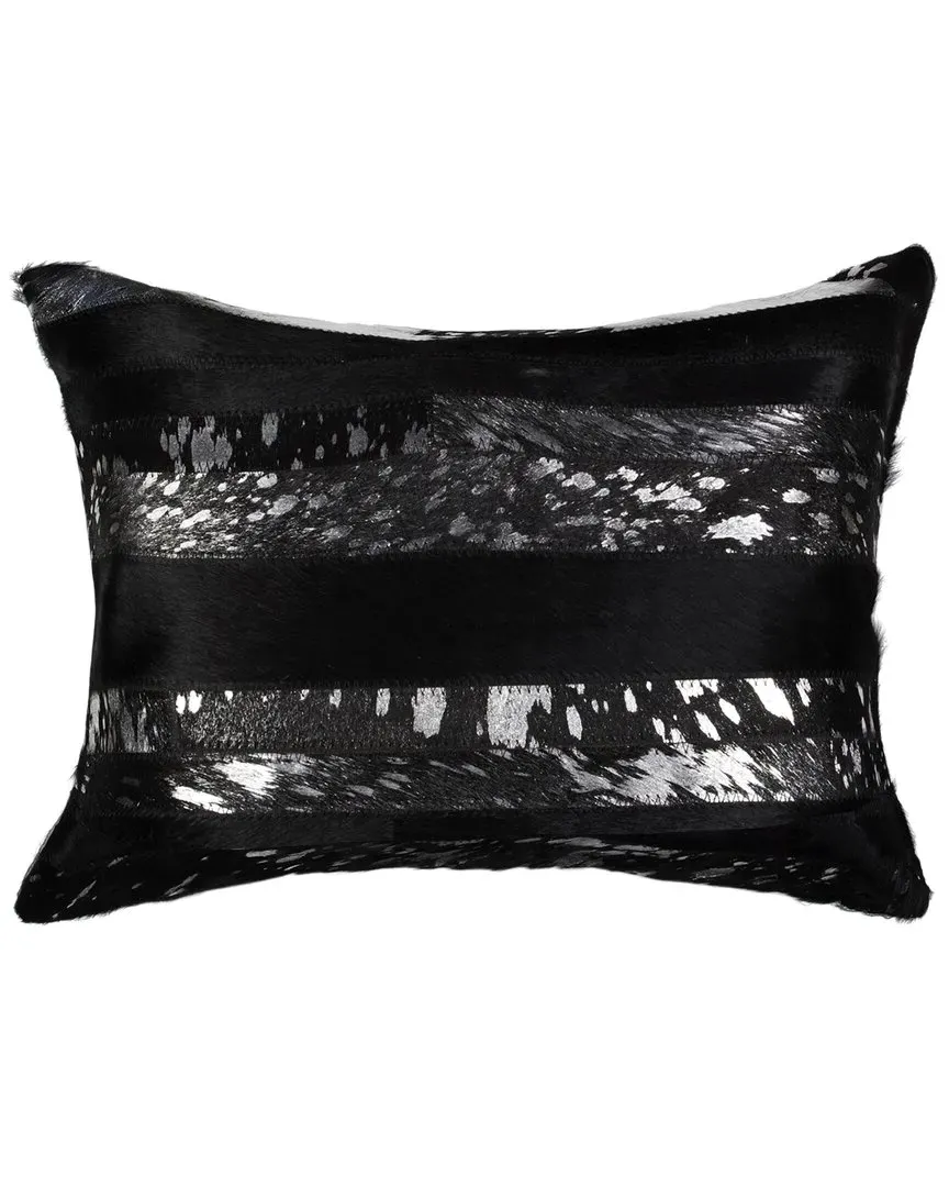 Torino Madrid Pillow - Black, Cowhide image