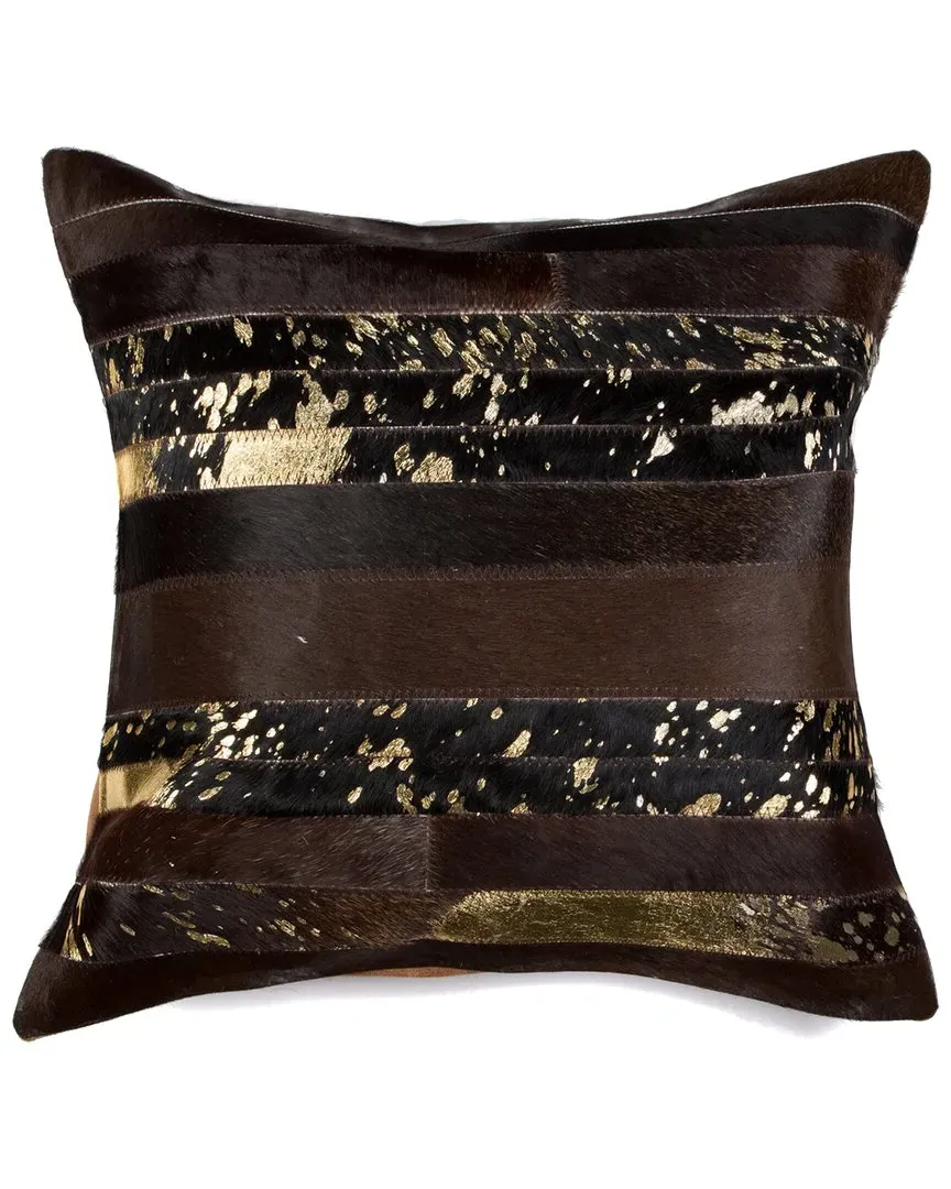 Torino Madrid Pillow - Brown, Cowhide
