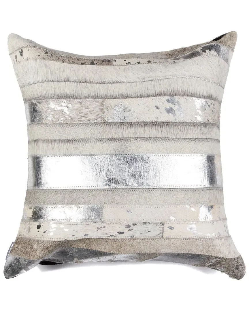 Torino Madrid Pillow - Grey, Cowhide