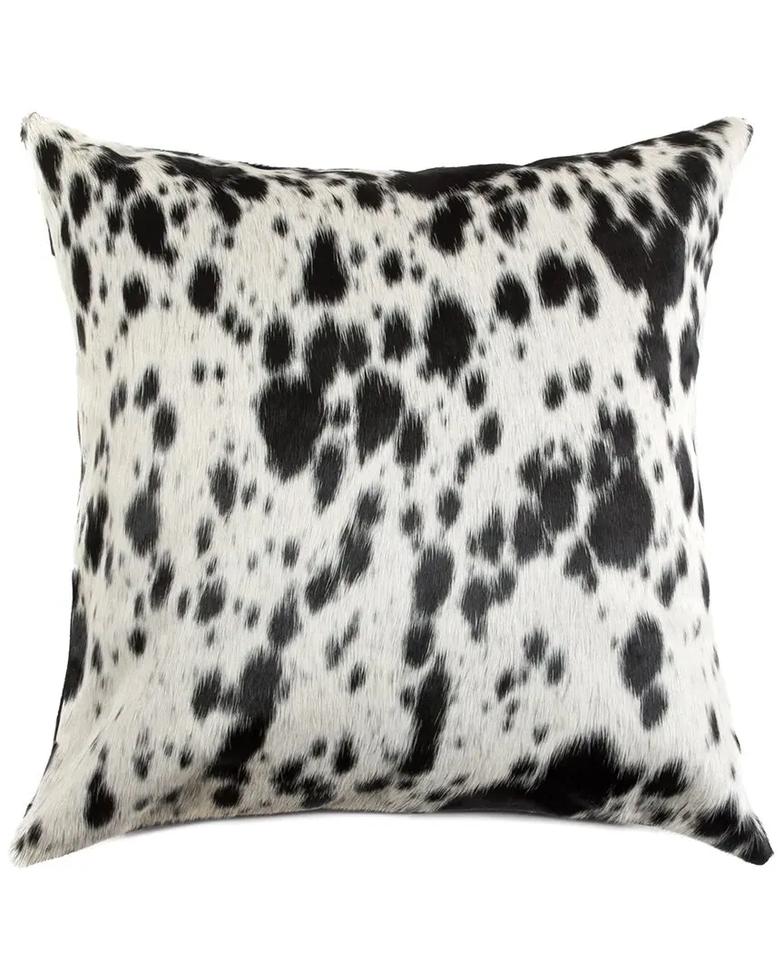 Torino S & P Cowhide Pillow - Black, Cowhide
