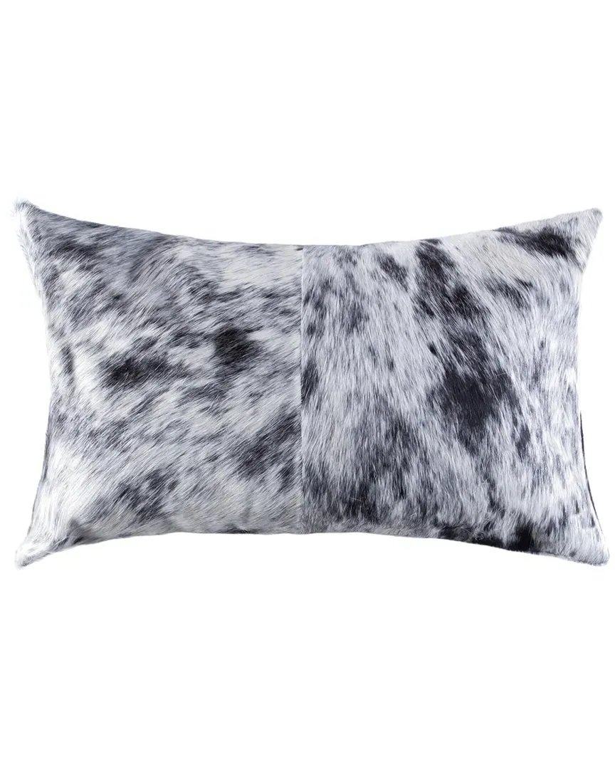 Torino S & P Cowhide Pillow - Black, Cowhide