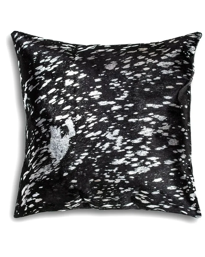 Torino Scotland Cowhide Pillow - Black