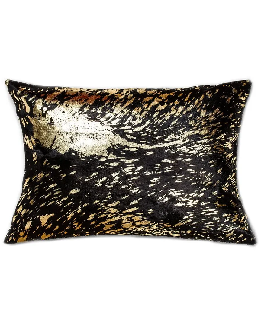 Torino Scotland Cowhide Pillow - Gold