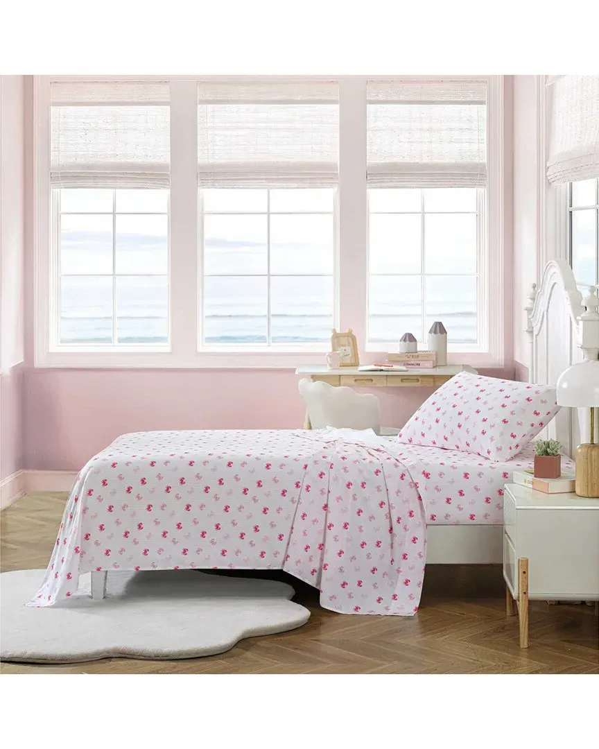 Axton Crab Sheet Set - Pink, Polyester