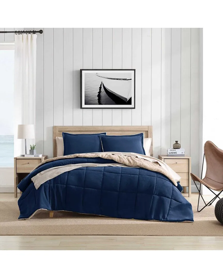 Beckett Comforter Set - Navy, Polyester image