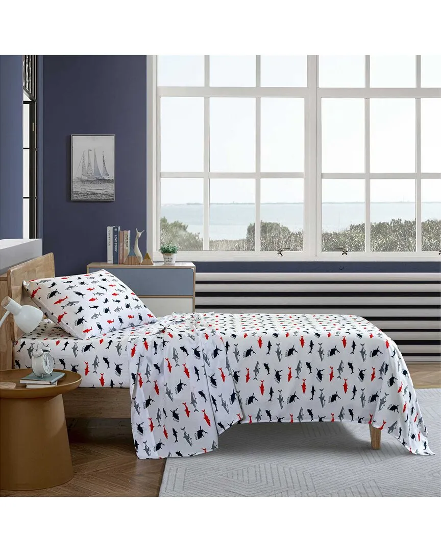 Branson Sharks Sheet Set - Blue, Polyester
