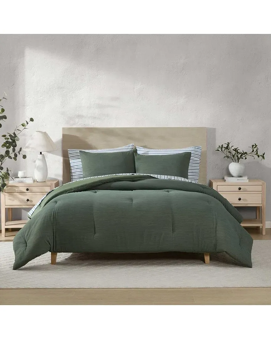 Chenille Jacquard Comforter Set - Garland Green