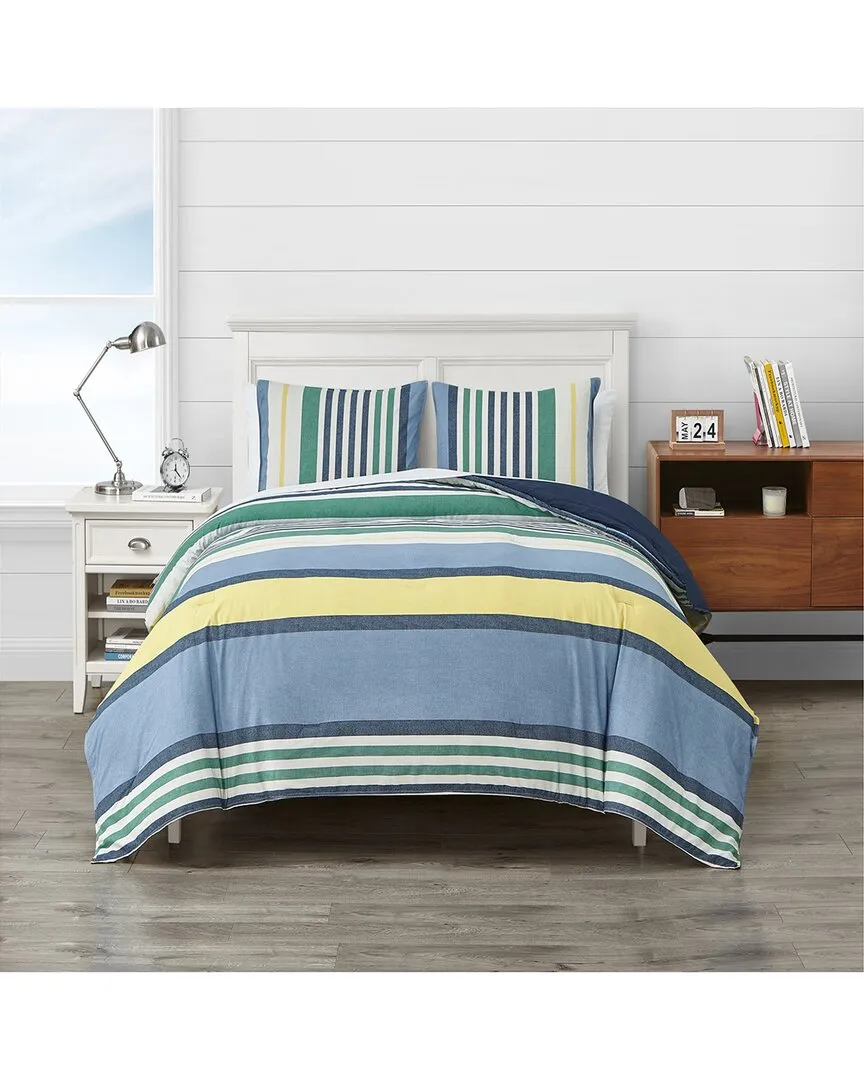 Dover Cotton Comforter Set - Blue