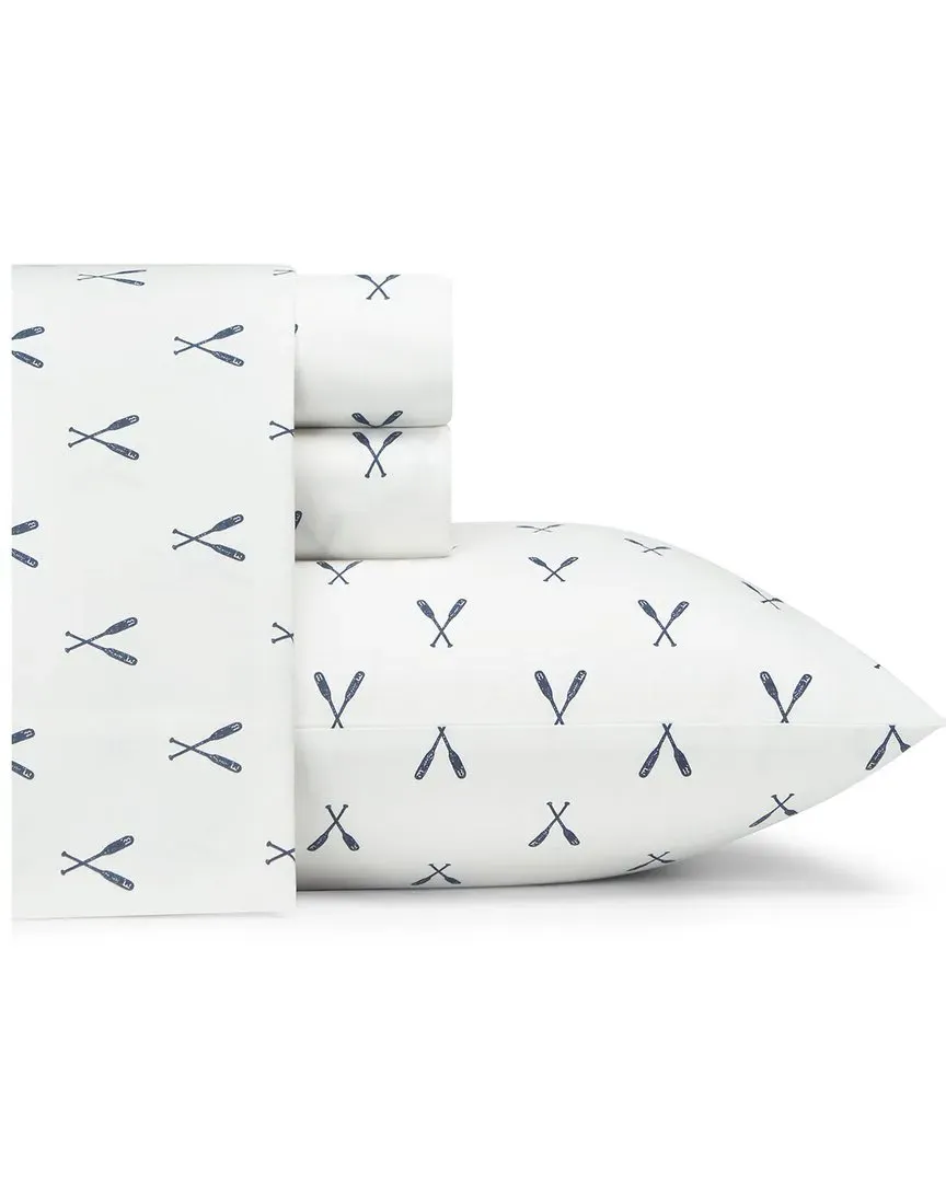 Eddies Oar 3-Piece Sheet Set - Blue, Cotton image