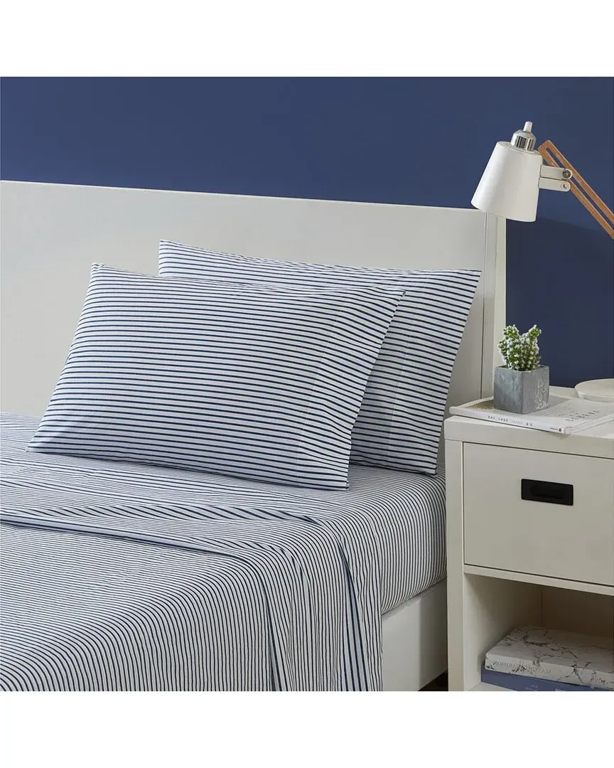 Harmead Cotton Percale Sheet Set - Blue