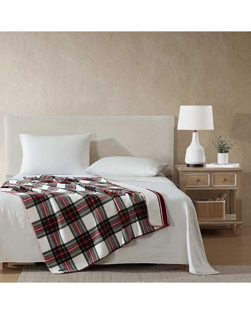 Hillcrest Plaid Reversible Throw Blanket - Red/Green/White image