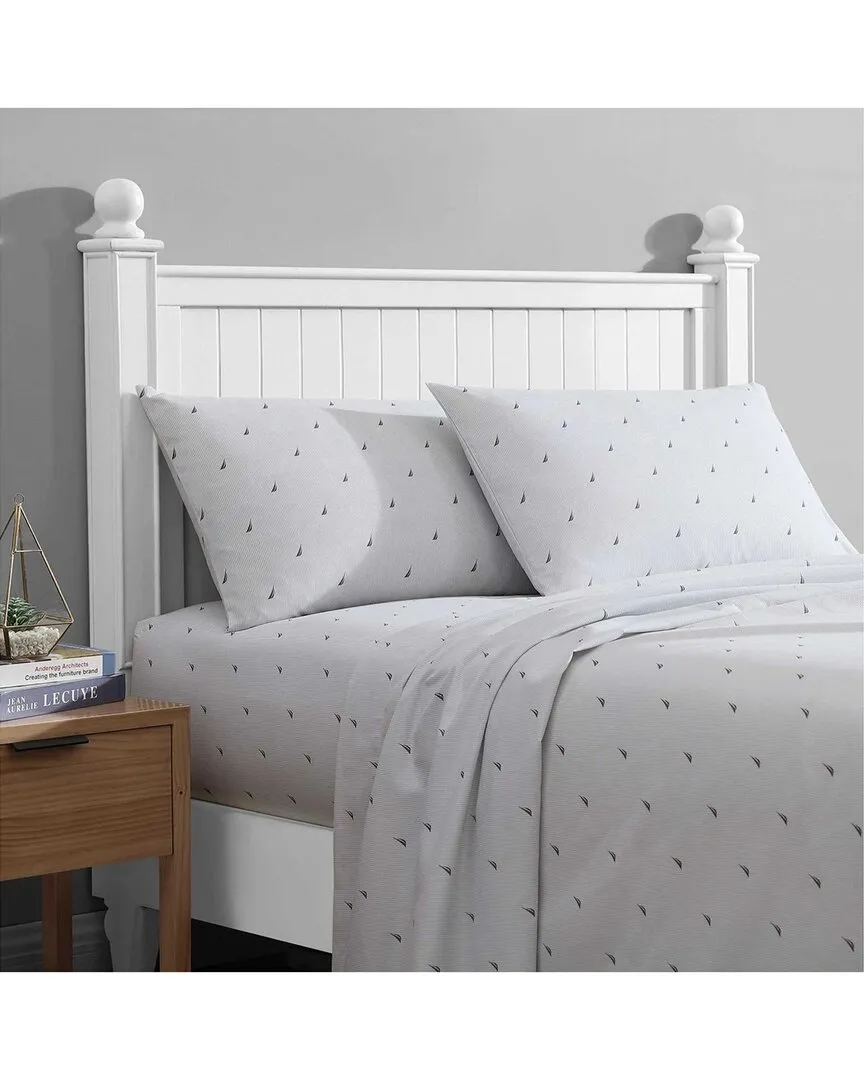 J-Class Boat Stripe Sheet Set - Grey, Polyester image