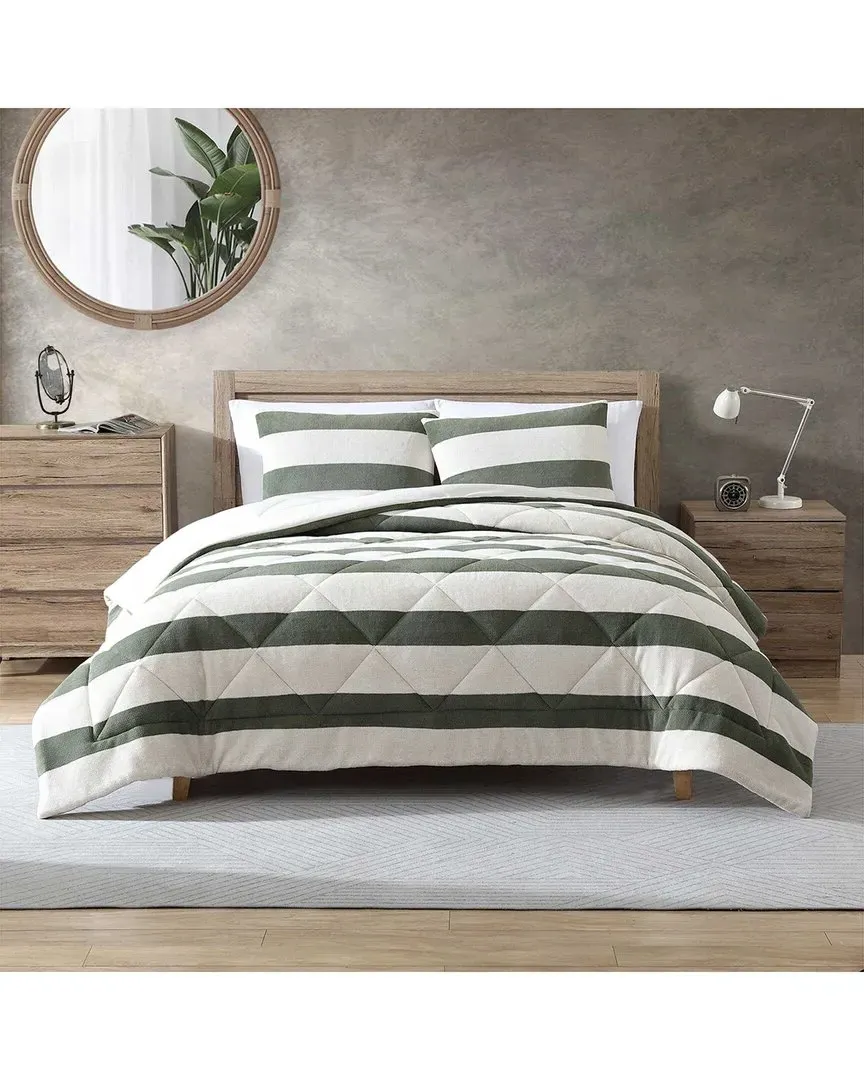 Lawndale Twill Plush Comforter Set - Almond, Polyester image