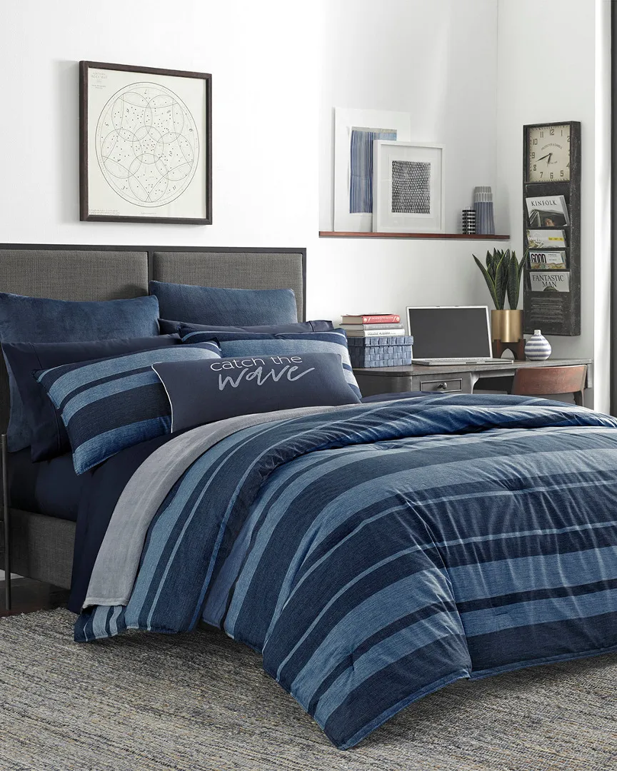 Longpoint Comforter Set - Navy, Cotton