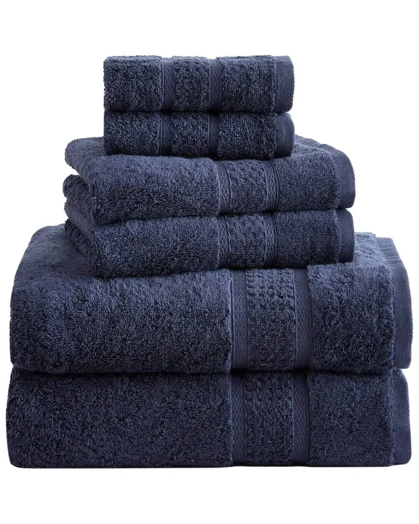 Oceane 6-Piece Towel Set - Navy, Cotton