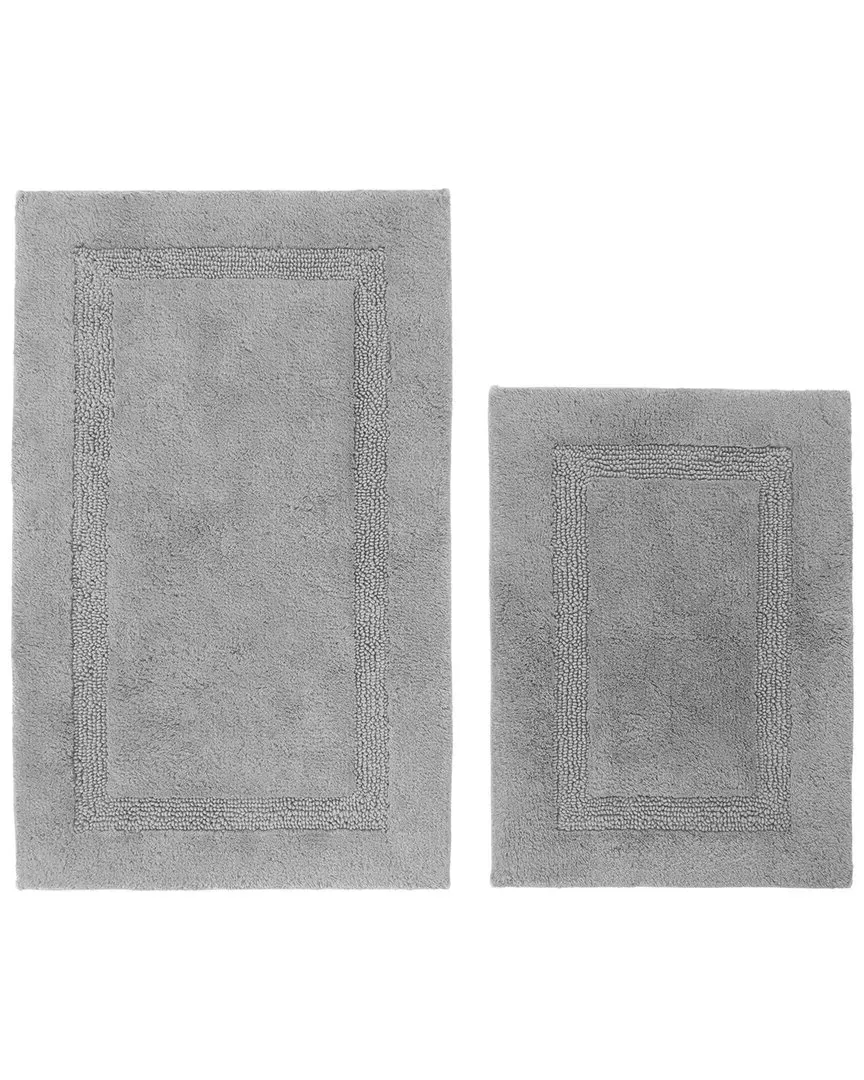 Peniston Tufted 2-Piece Bath Rug Set - Grey, Cotton image