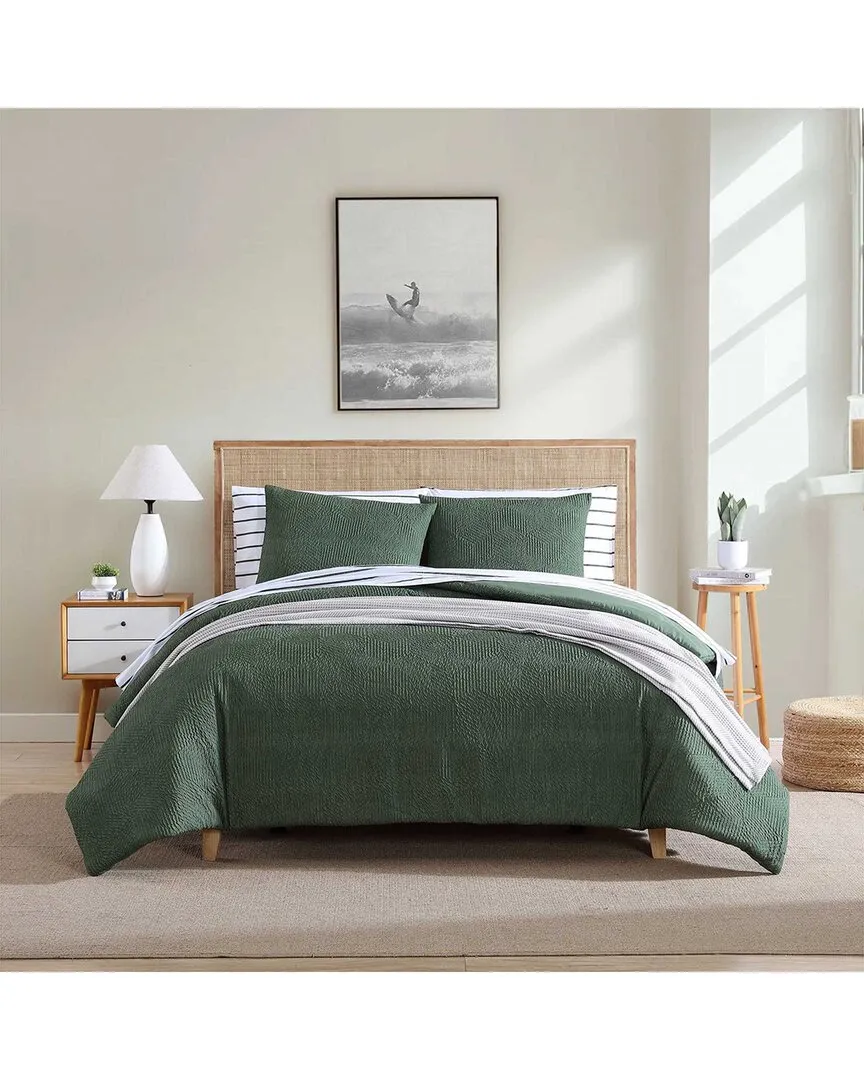 Point Harbor Lightweight Comforter Set - Fern Green, Polyester image
