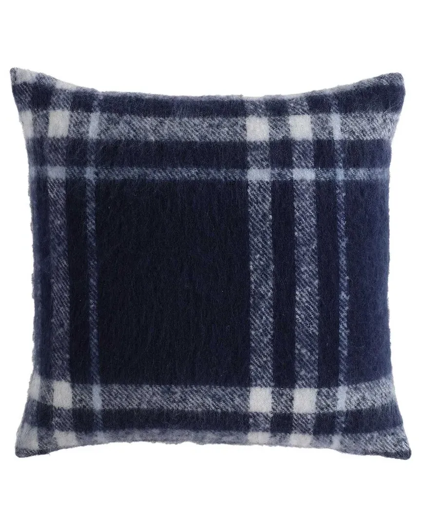 Ryan Cove Plaid Decorative Pillow - Navy Seas, Polyester