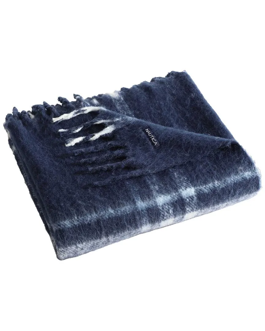 Ryan Cove Plaid Throw Blanket - Navy Seas, Polyester
